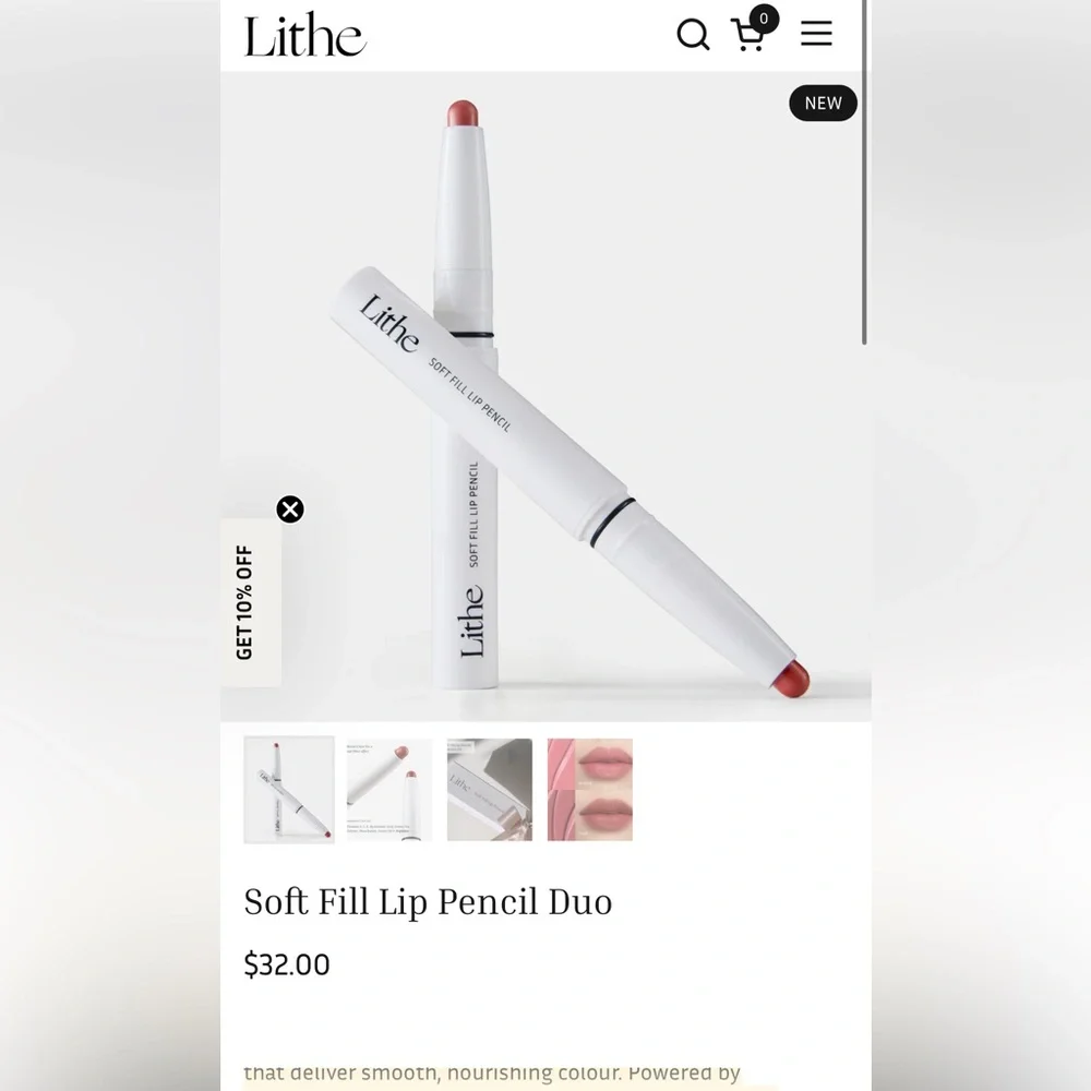 Lithe Soft Fill Lip Pencil Duo - Coral